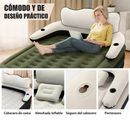 [Llevá 2 Pagá 1] Colchón Portátil de Dos Plazas con Apoyo para la Cabeza, Triple Revestimiento y Antidesgarro +REGALO: Bomba de Aire Eléctrica